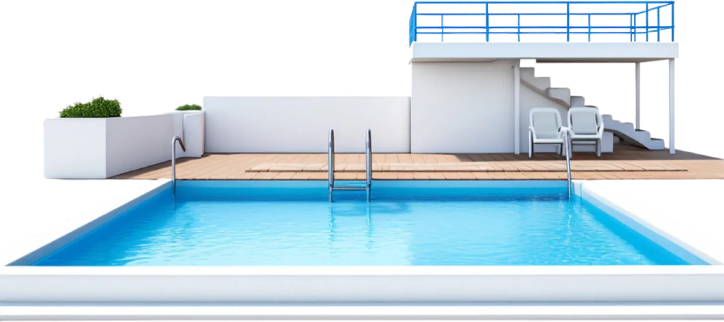 Swimming pool with SKIN2.0 finish